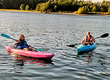 kayaking on the Columbia River